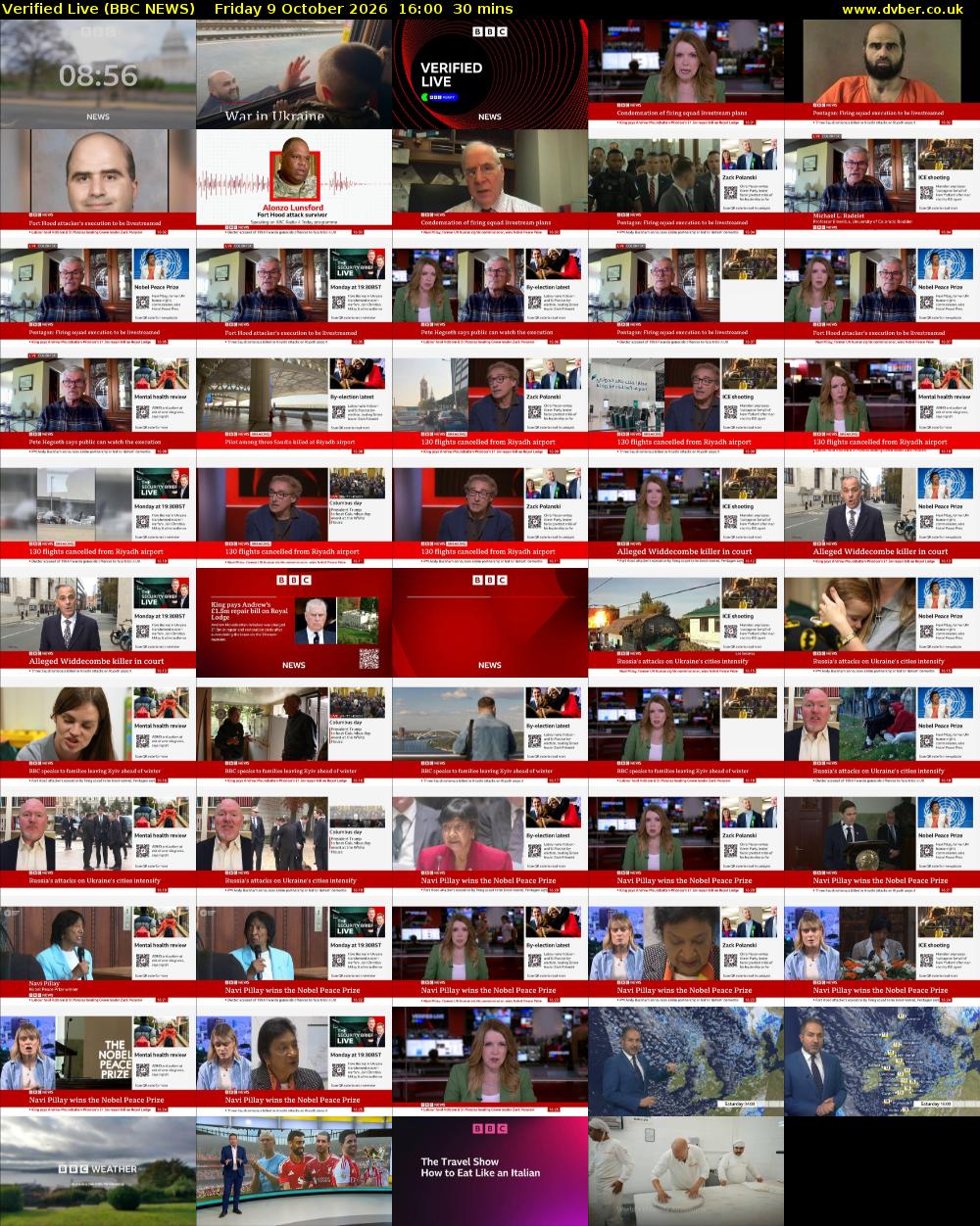 Verified Live (BBC NEWS) Friday 9 October 2026 16:00 - 16:30