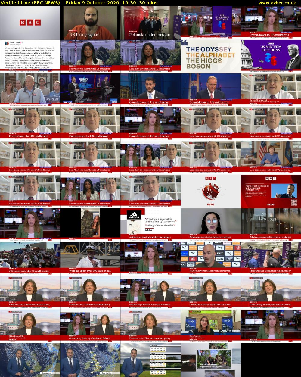 Verified Live (BBC NEWS) Friday 9 October 2026 16:30 - 17:00