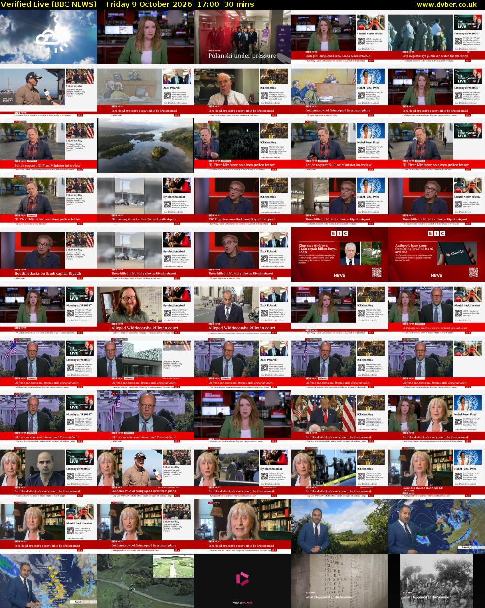 Verified Live (BBC NEWS) Friday 9 October 2026 17:00 - 17:30
