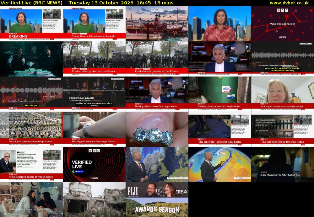 Verified Live (BBC NEWS) Tuesday 13 October 2026 16:45 - 17:00