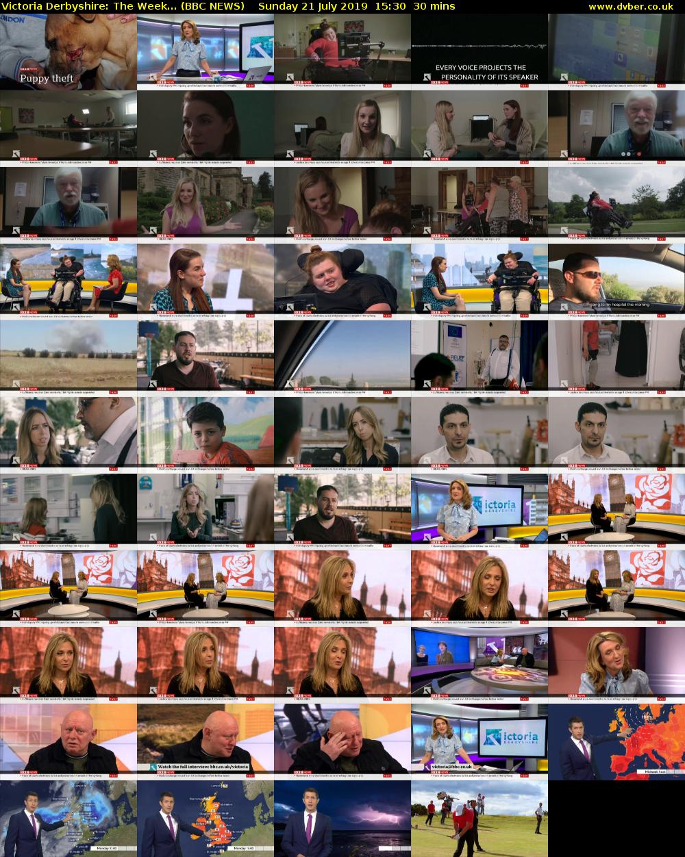 Victoria Derbyshire: The Week... (BBC NEWS) Sunday 21 July 2019 15:30 - 16:00
