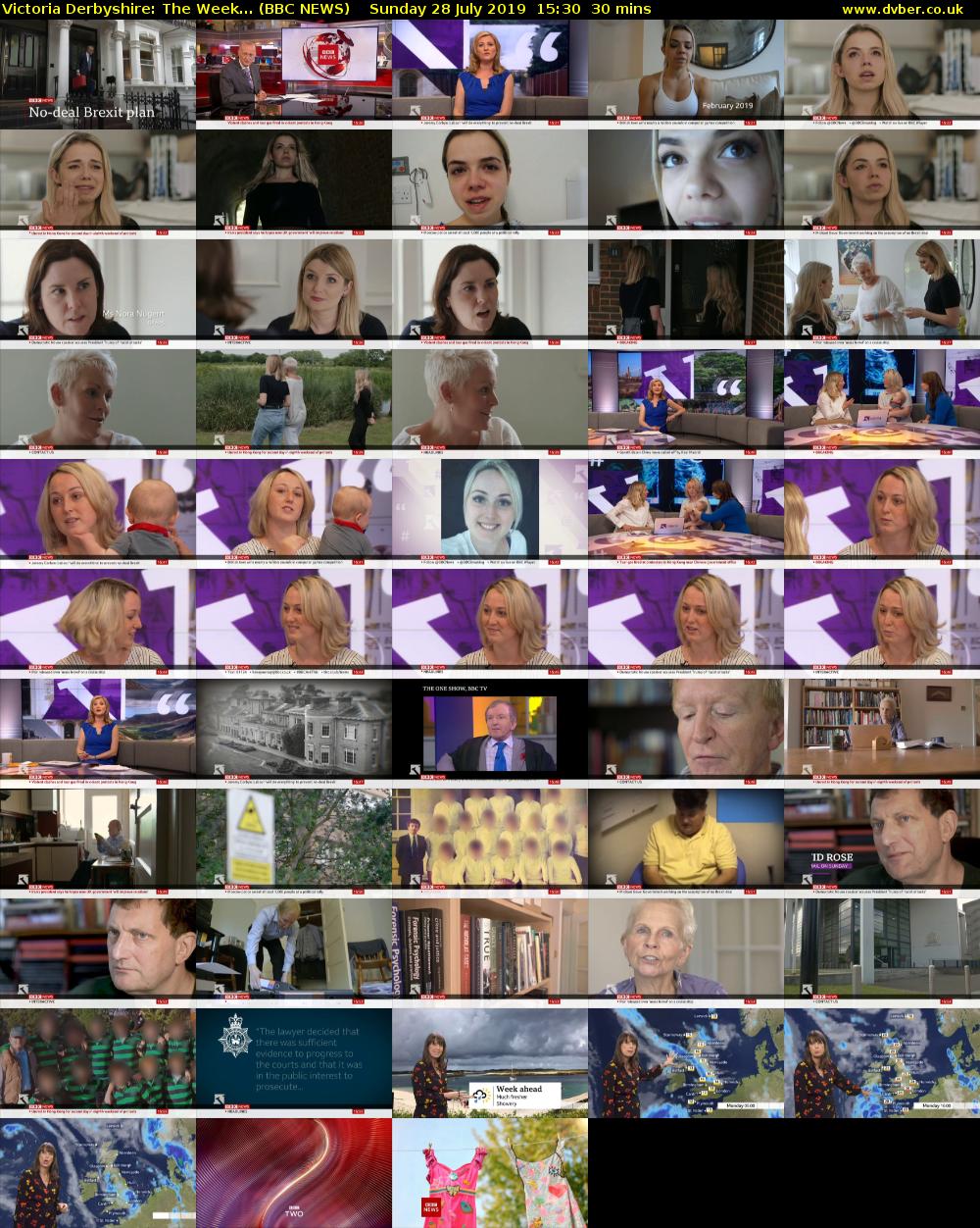Victoria Derbyshire: The Week... (BBC NEWS) Sunday 28 July 2019 15:30 - 16:00