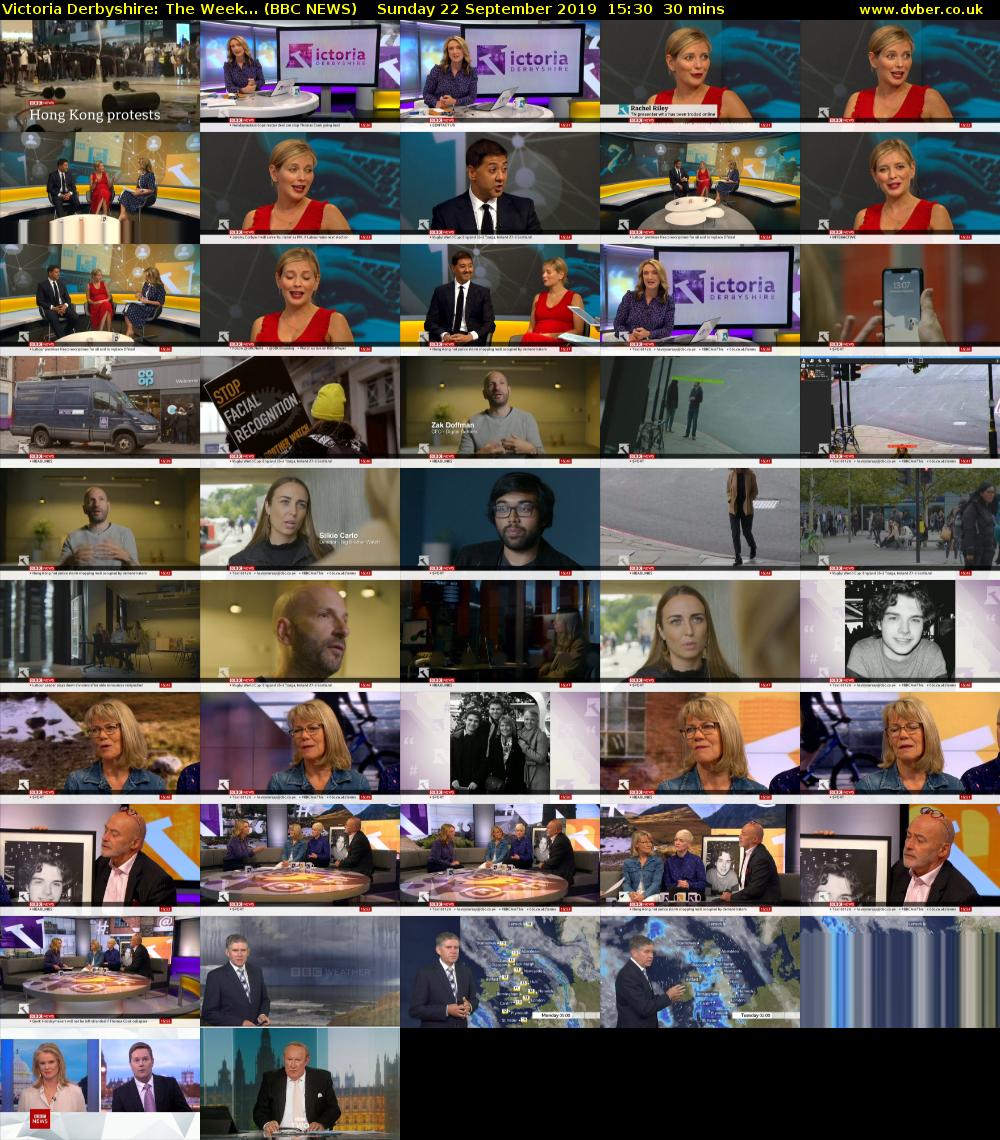 Victoria Derbyshire: The Week... (BBC NEWS) Sunday 22 September 2019 15:30 - 16:00