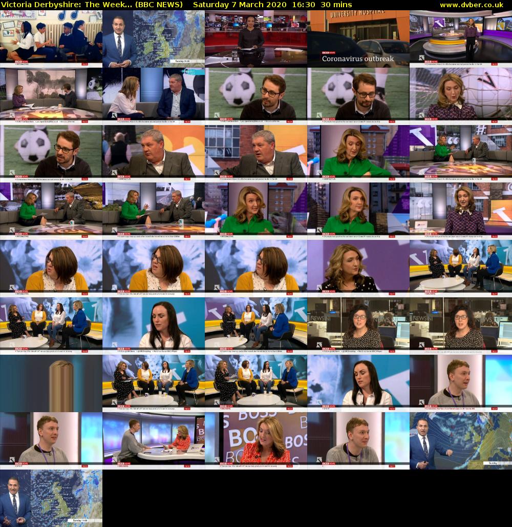 Victoria Derbyshire: The Week... (BBC NEWS) Saturday 7 March 2020 16:30 - 17:00