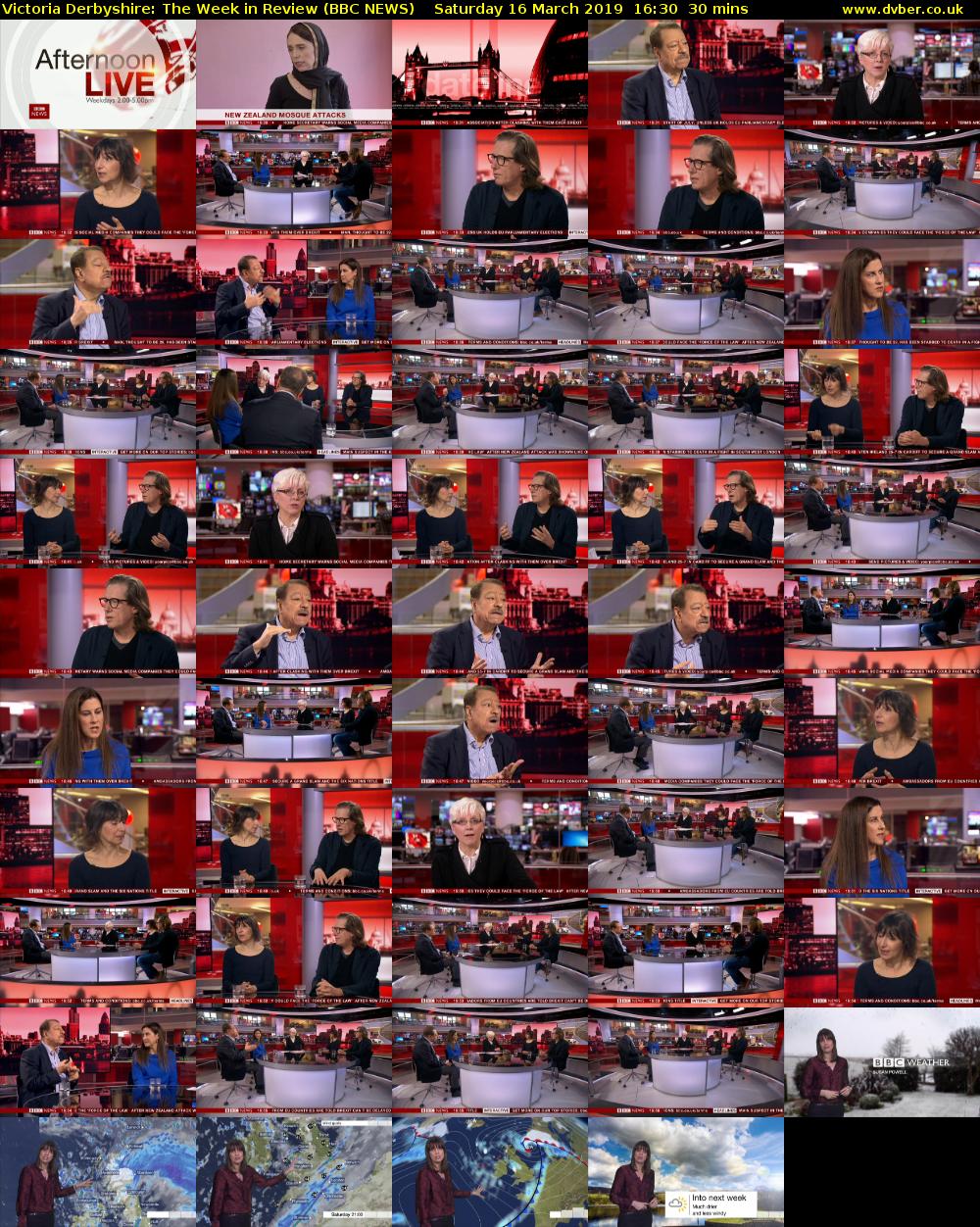 Victoria Derbyshire: The Week in Review (BBC NEWS) Saturday 16 March 2019 16:30 - 17:00