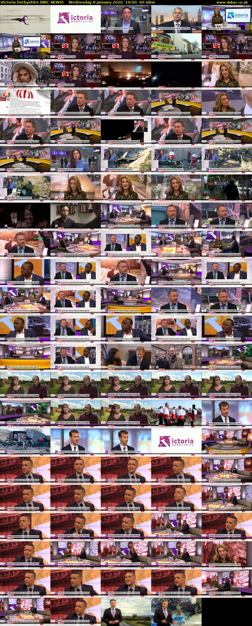 Victoria Derbyshire (BBC NEWS) Wednesday 8 January 2020 10:00 - 11:00