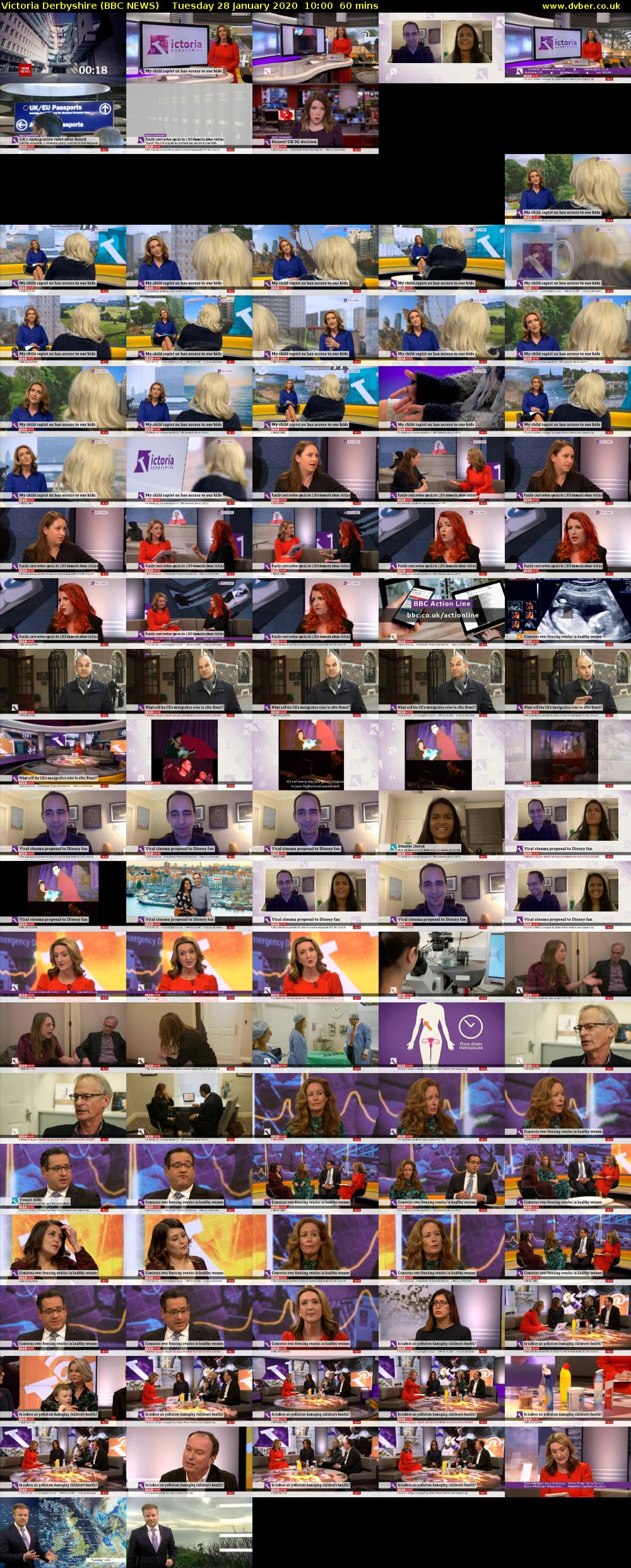 Victoria Derbyshire (BBC NEWS) Tuesday 28 January 2020 10:00 - 11:00
