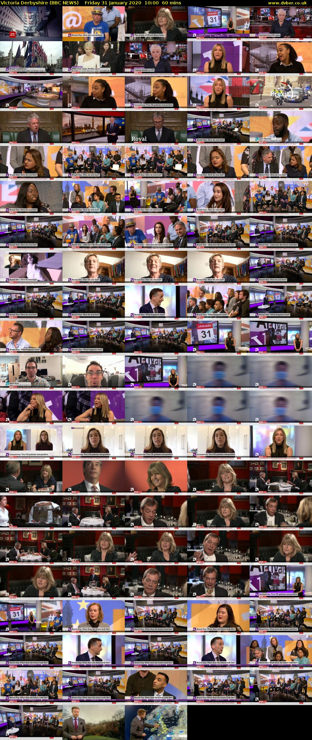 Victoria Derbyshire (BBC NEWS) Friday 31 January 2020 10:00 - 11:00