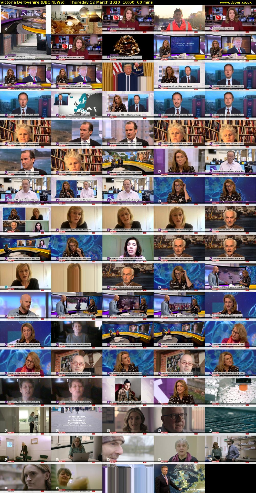 Victoria Derbyshire (BBC NEWS) Thursday 12 March 2020 10:00 - 11:00