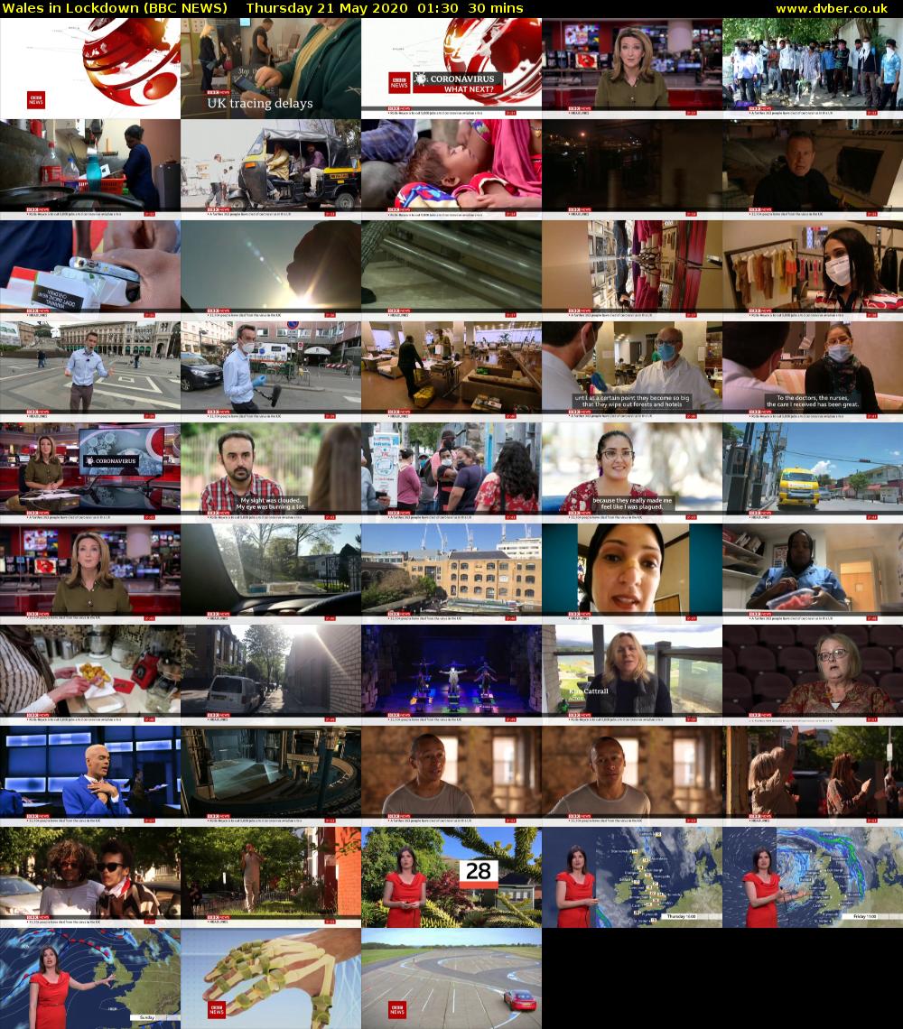 Wales in Lockdown (BBC NEWS) Thursday 21 May 2020 01:30 - 02:00