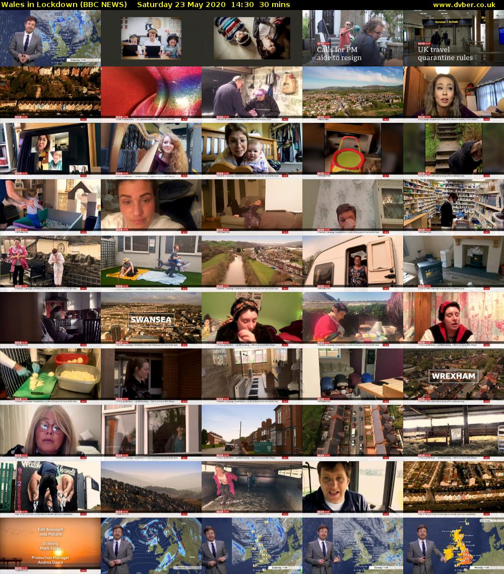 Wales in Lockdown (BBC NEWS) Saturday 23 May 2020 14:30 - 15:00