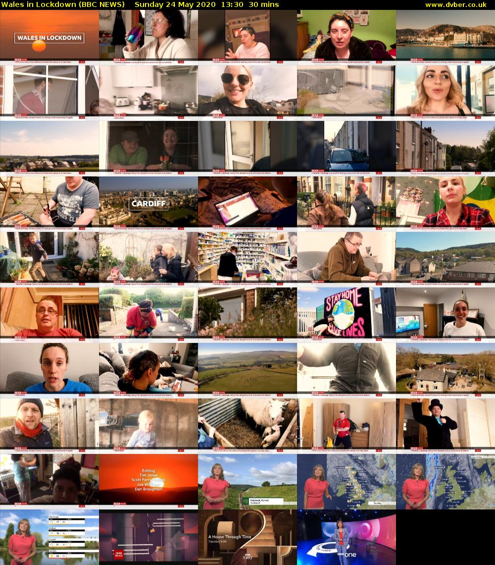 Wales in Lockdown (BBC NEWS) Sunday 24 May 2020 13:30 - 14:00
