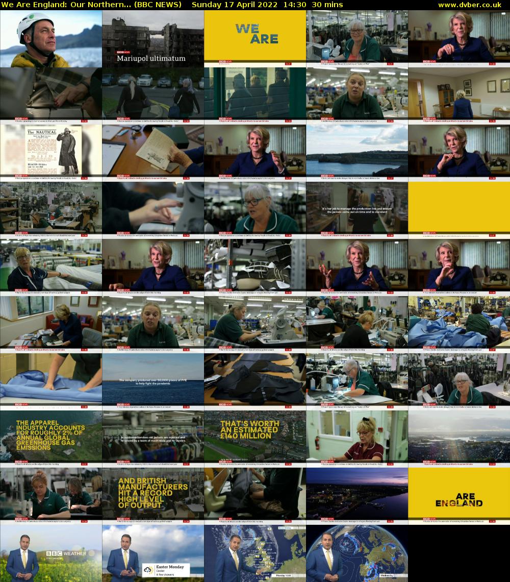 We Are England: Our Northern... (BBC NEWS) Sunday 17 April 2022 14:30 - 15:00