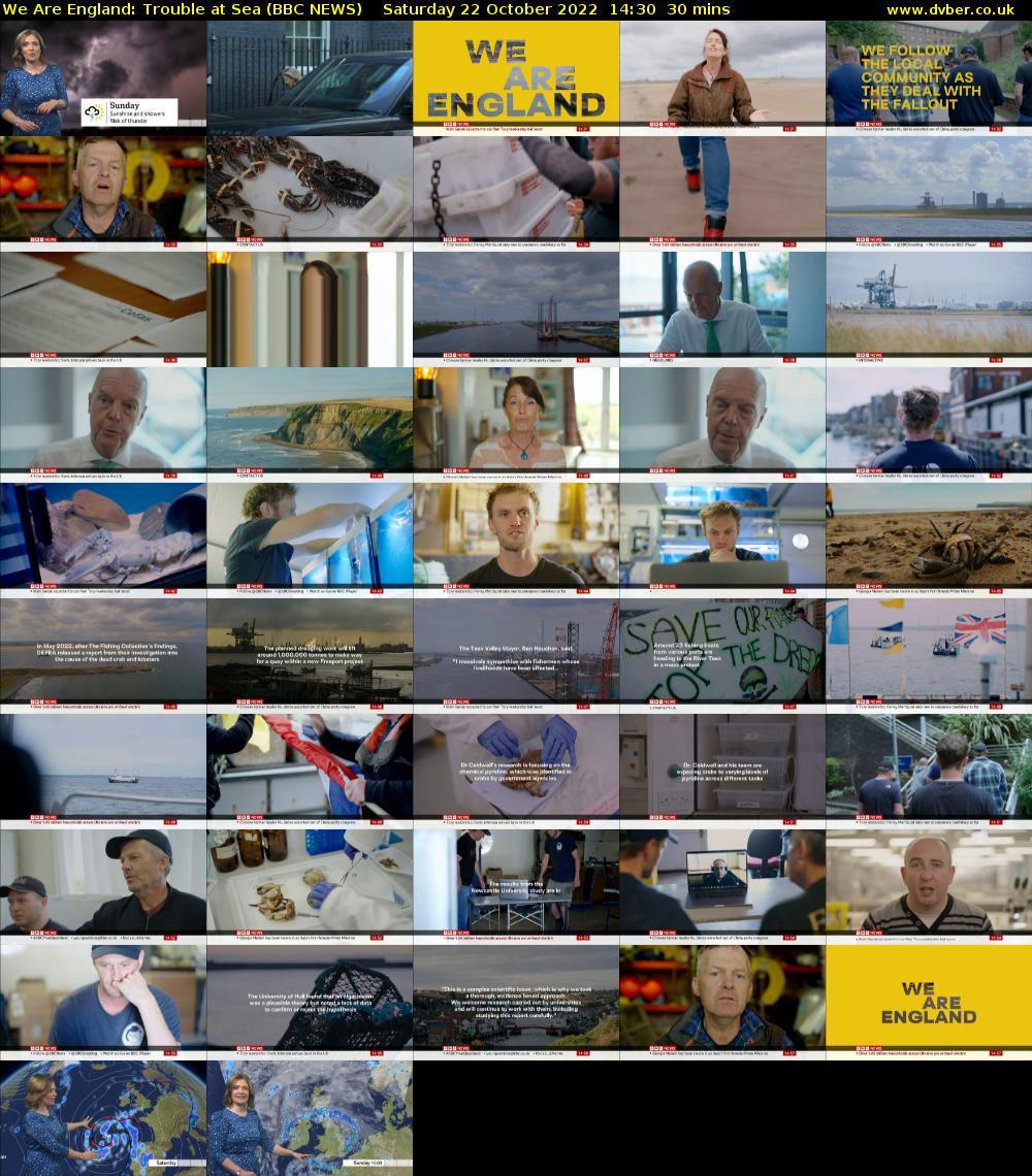 We Are England: Trouble at Sea (BBC NEWS) Saturday 22 October 2022 14:30 - 15:00