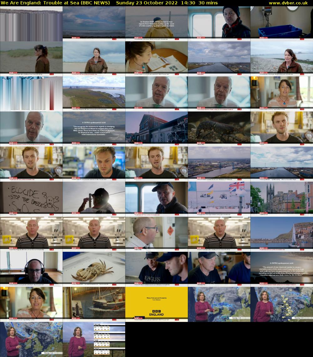 We Are England: Trouble at Sea (BBC NEWS) Sunday 23 October 2022 14:30 - 15:00