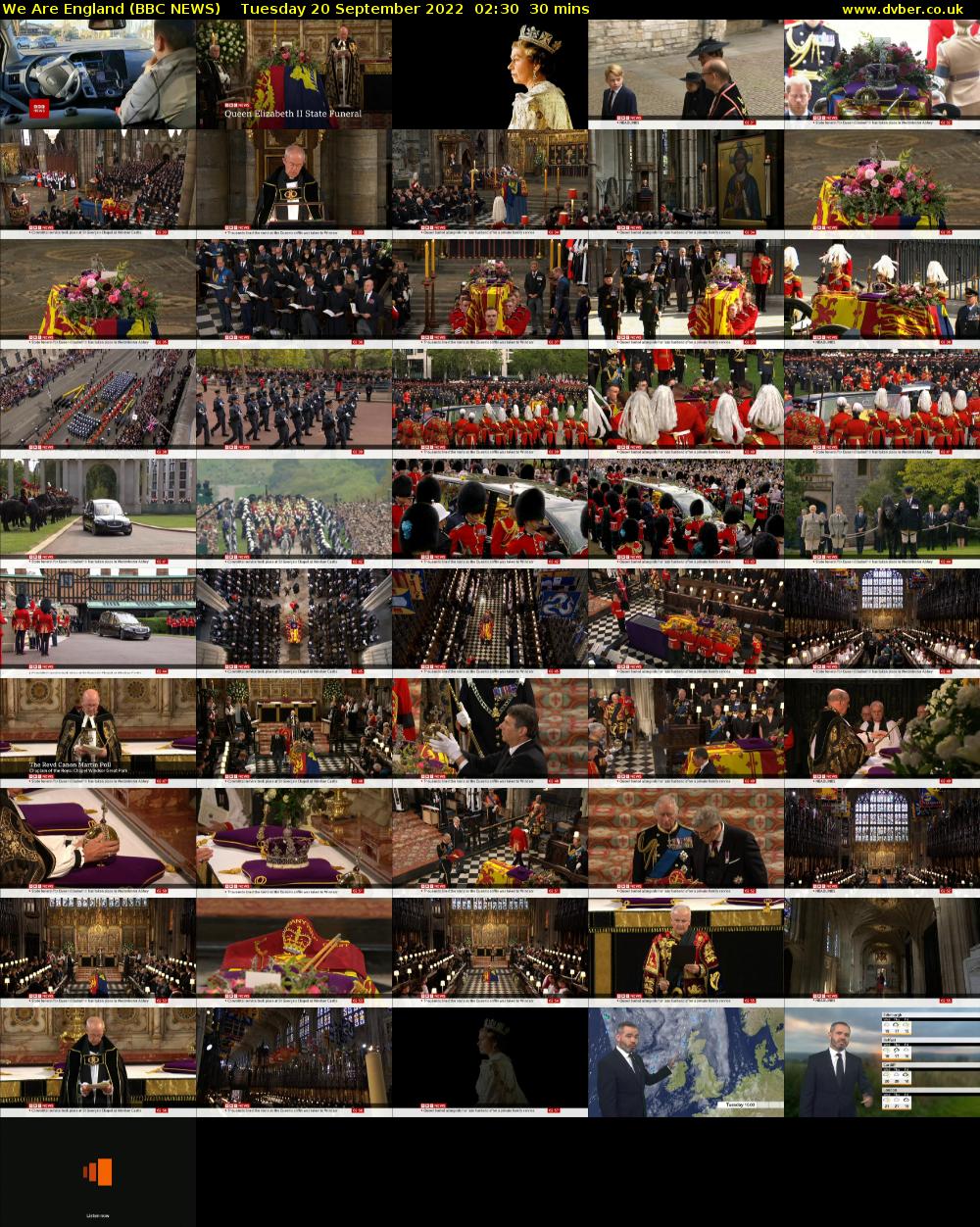 We Are England (BBC NEWS) Tuesday 20 September 2022 02:30 - 03:00