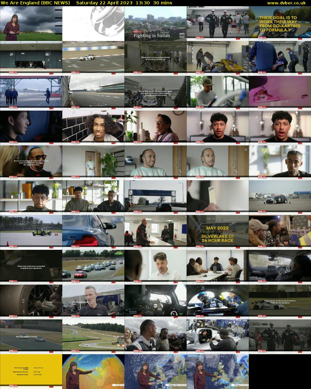 We Are England (BBC NEWS) Saturday 22 April 2023 13:30 - 14:00