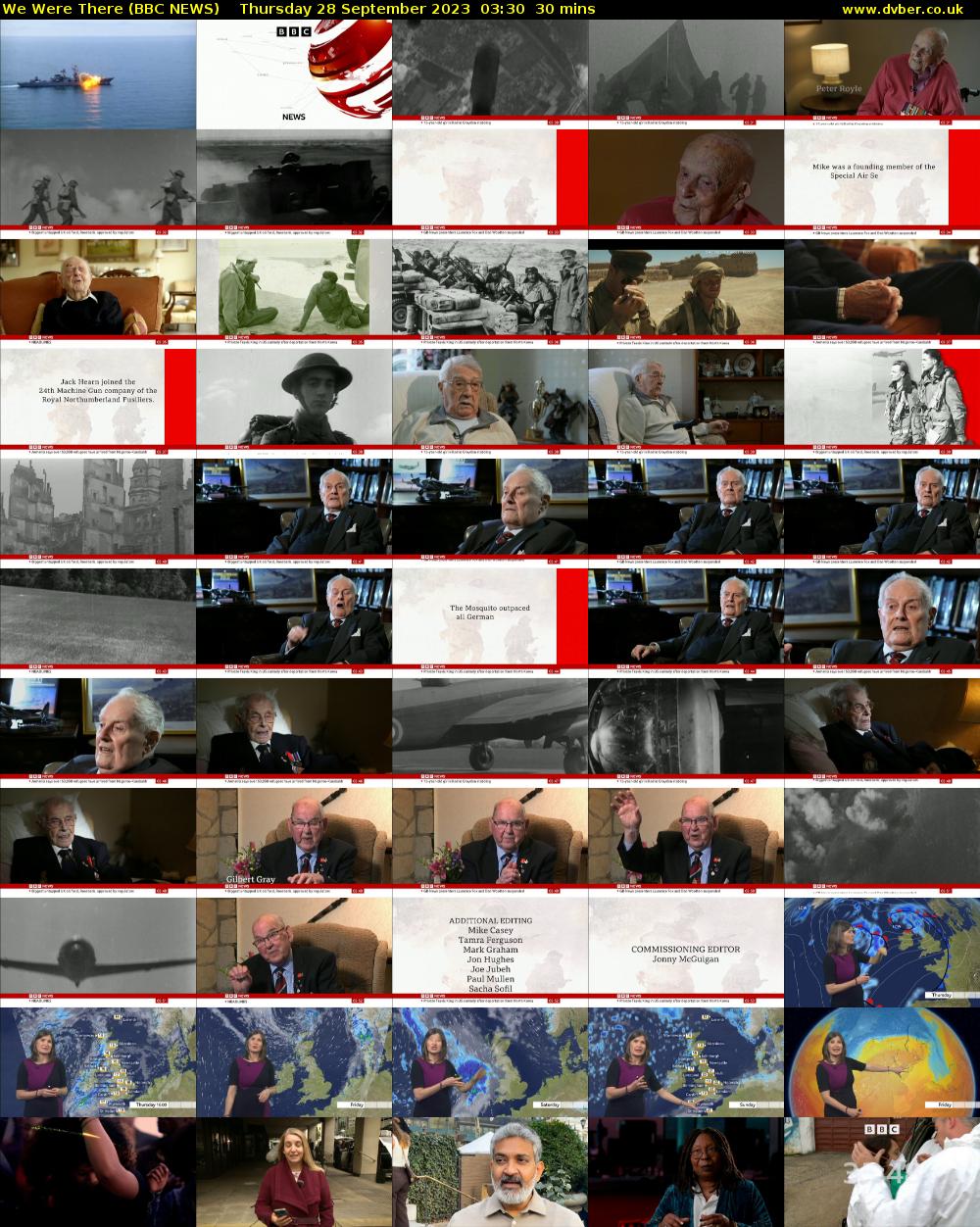 We Were There (BBC NEWS) Thursday 28 September 2023 03:30 - 04:00