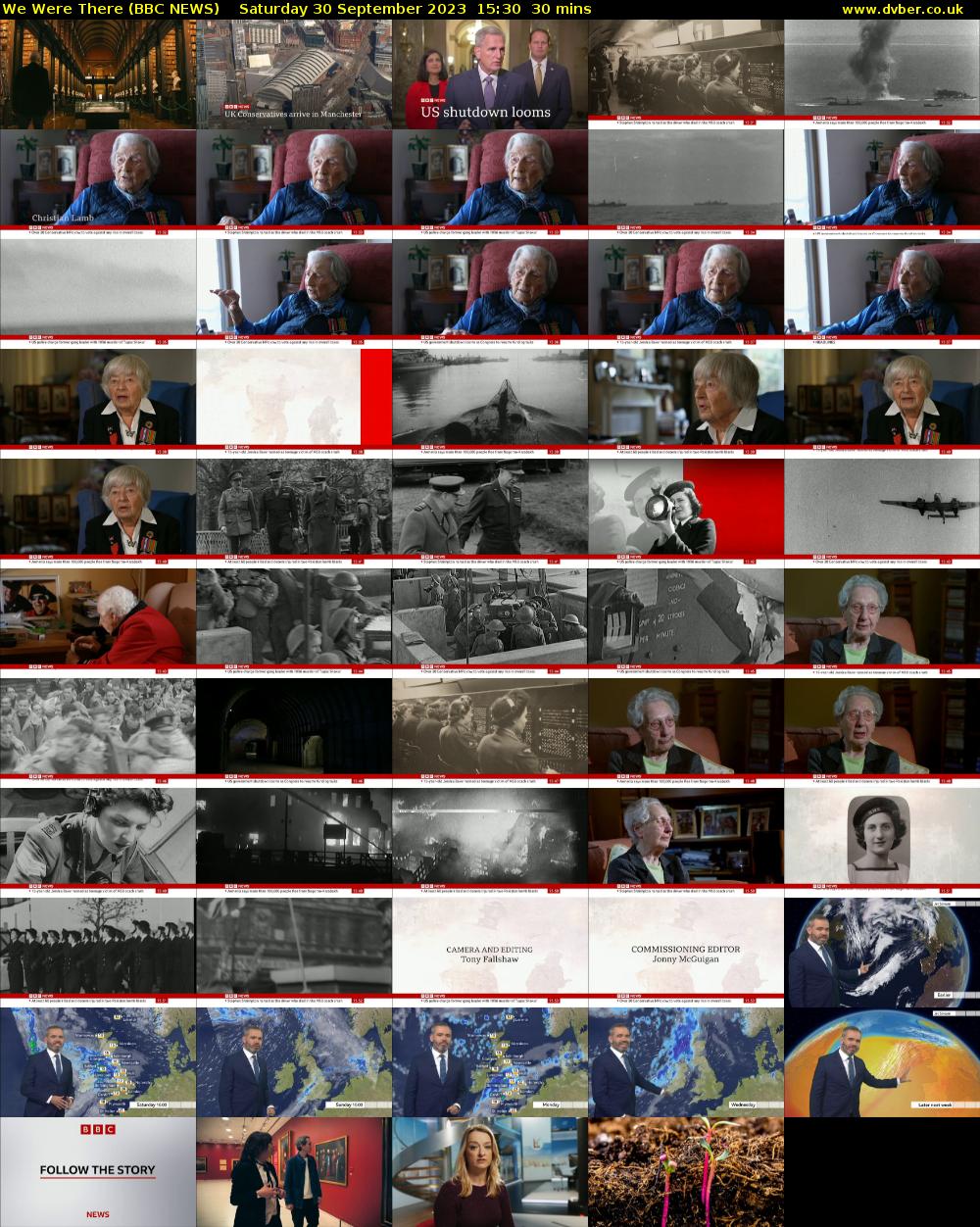 We Were There (BBC NEWS) Saturday 30 September 2023 15:30 - 16:00