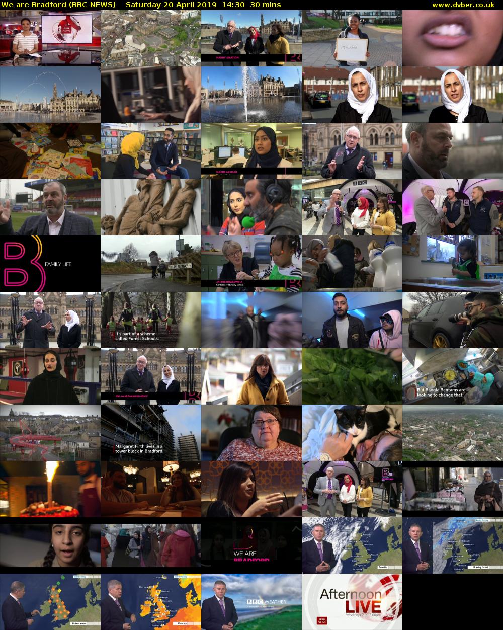 We are Bradford (BBC NEWS) Saturday 20 April 2019 14:30 - 15:00