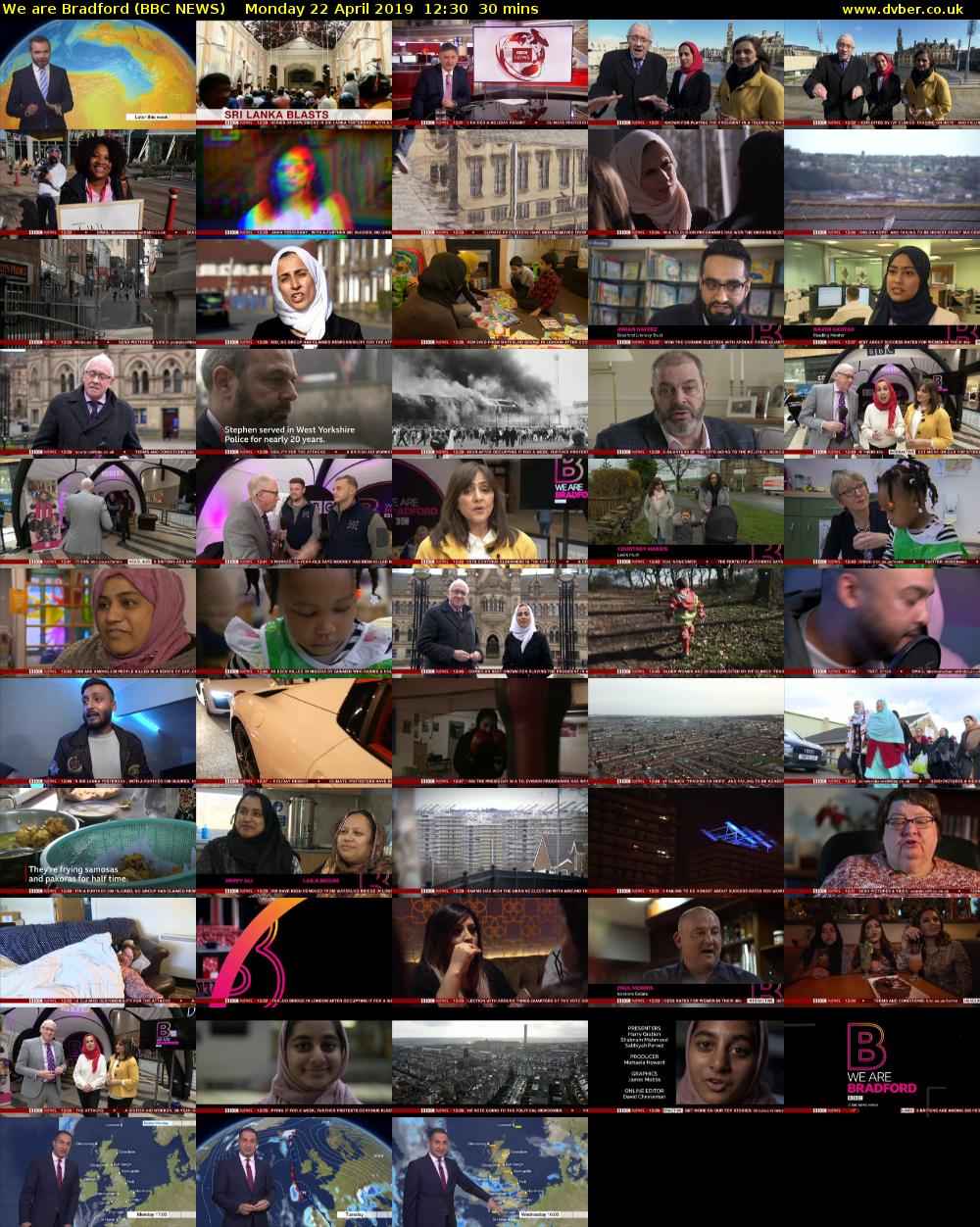 We are Bradford (BBC NEWS) Monday 22 April 2019 12:30 - 13:00