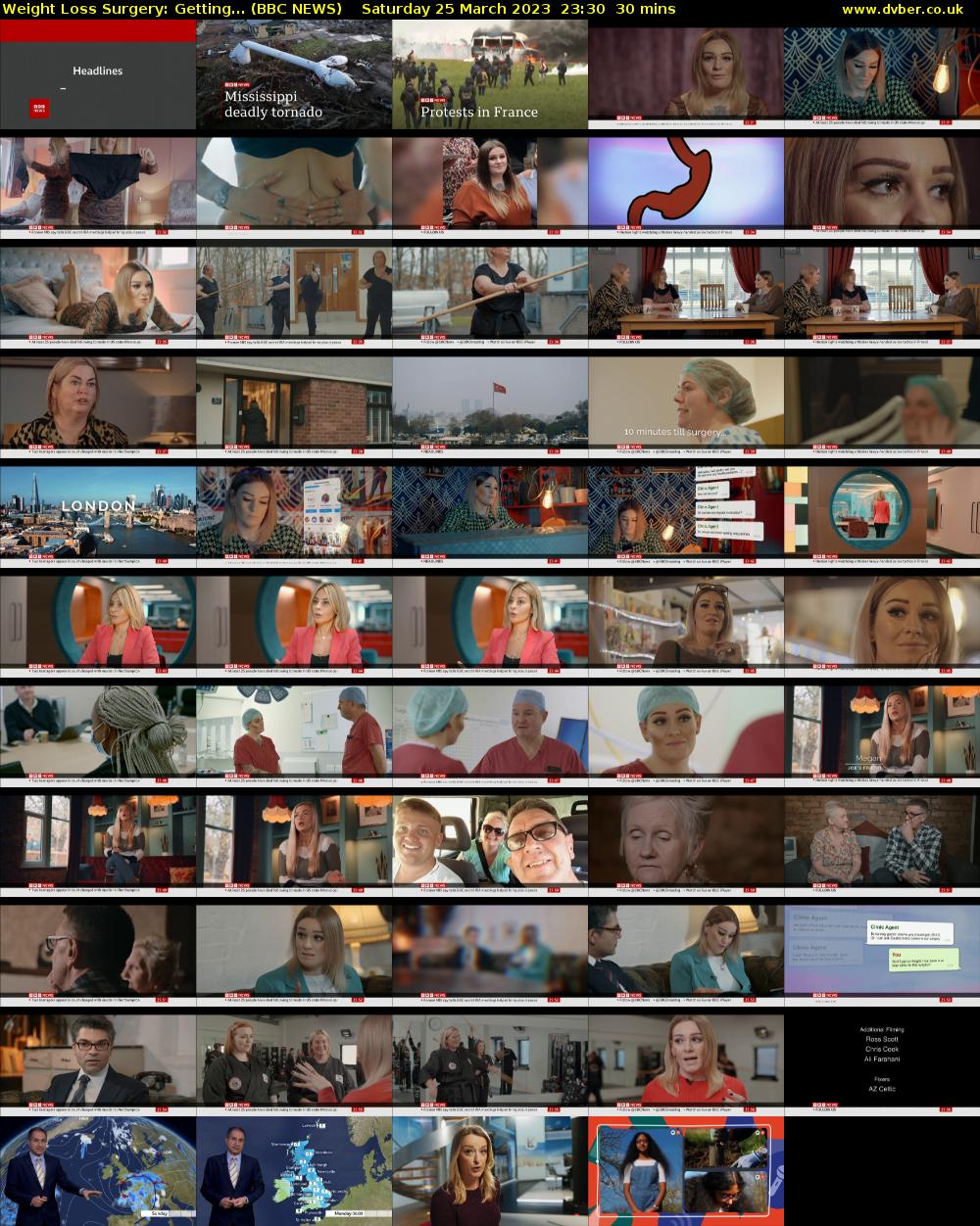 Weight Loss Surgery: Getting... (BBC NEWS) Saturday 25 March 2023 23:30 - 00:00