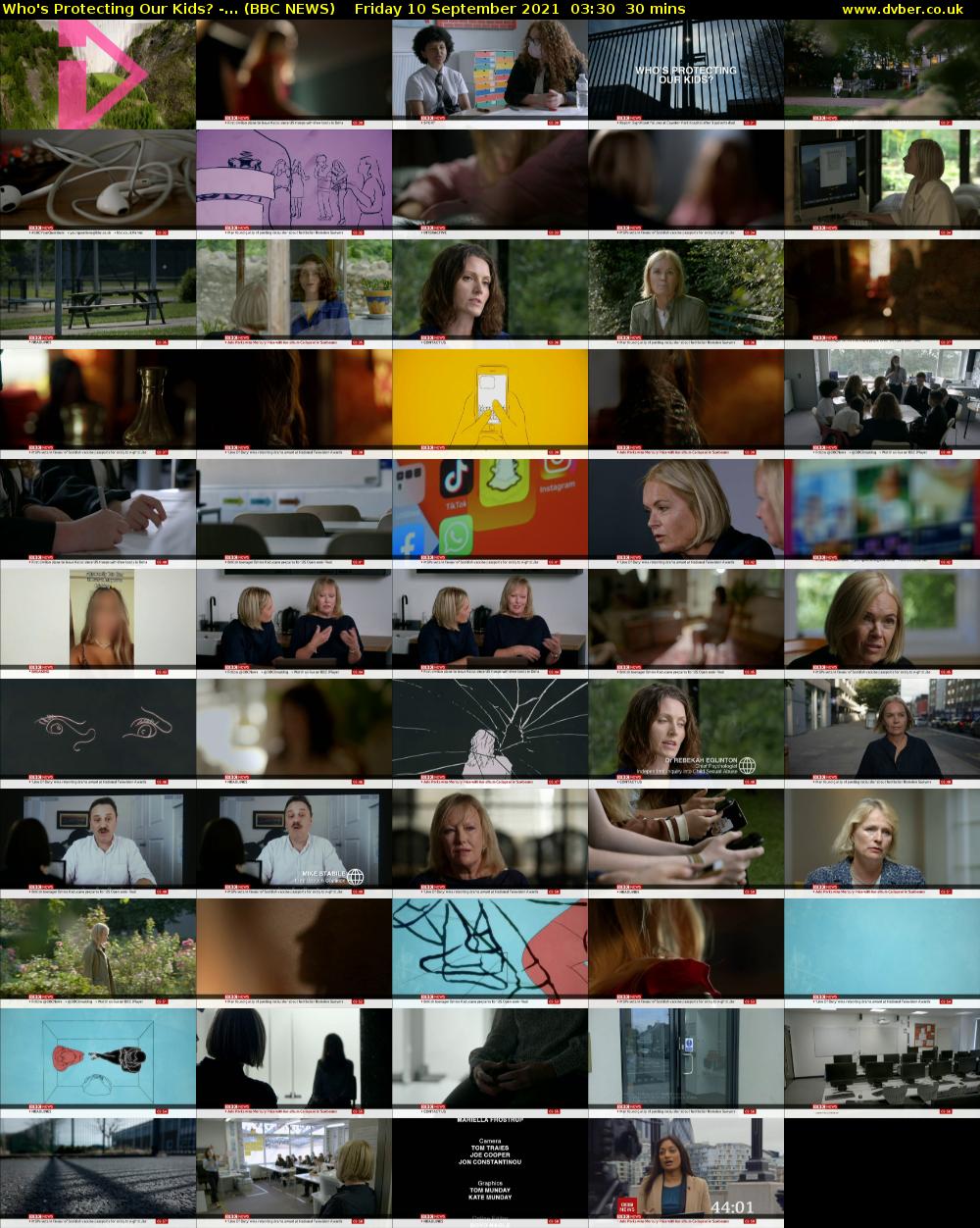 Who's Protecting Our Kids? -... (BBC NEWS) Friday 10 September 2021 03:30 - 04:00