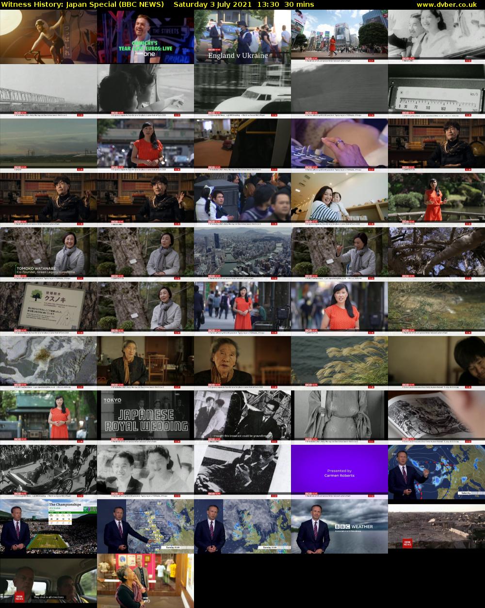 Witness History: Japan Special (BBC NEWS) Saturday 3 July 2021 13:30 - 14:00