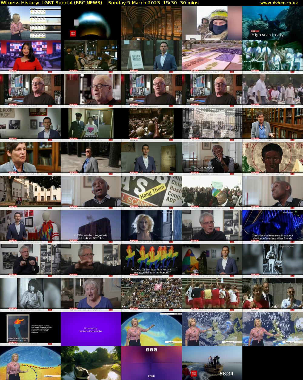 Witness History: LGBT Special (BBC NEWS) Sunday 5 March 2023 15:30 - 16:00