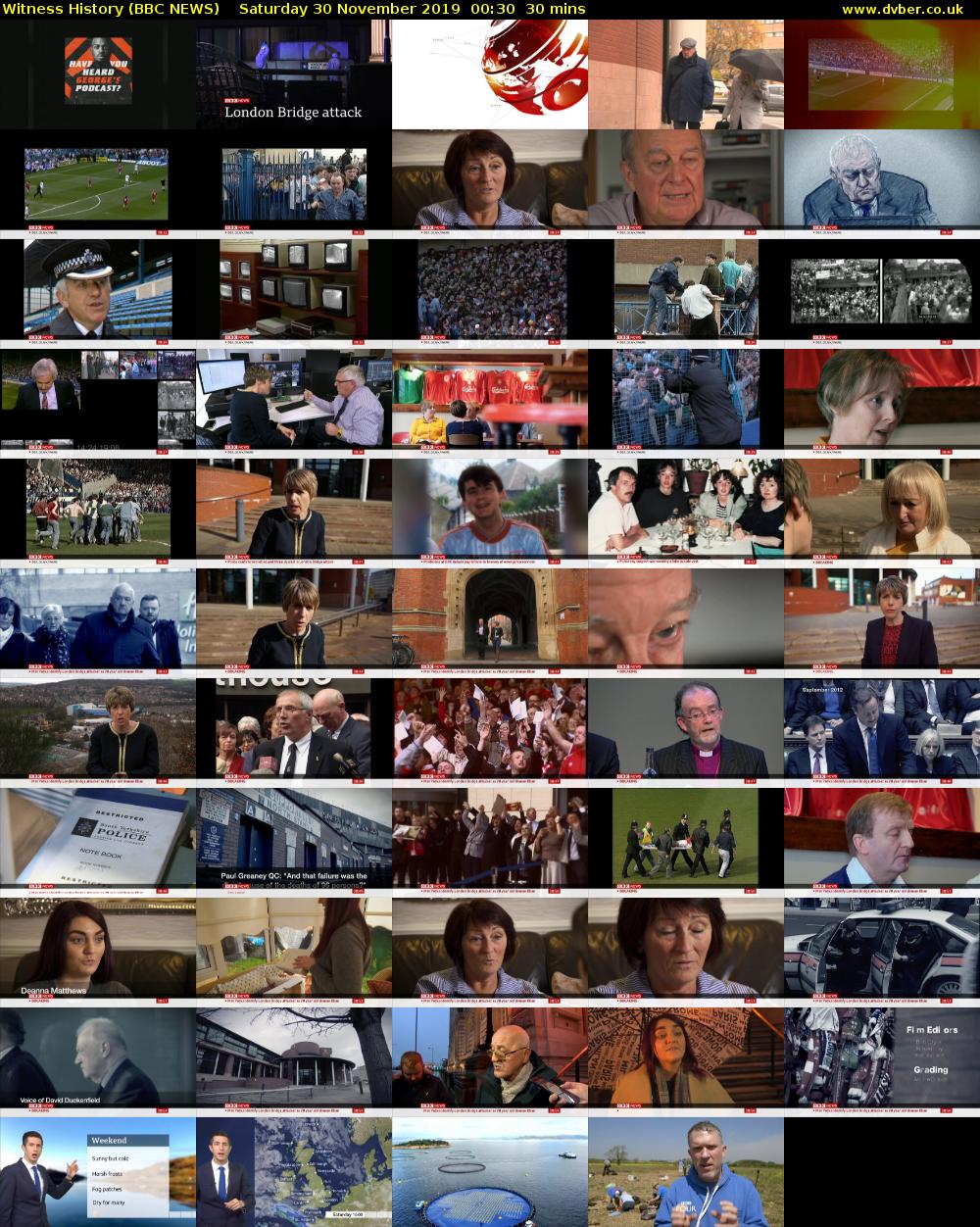 Witness History (BBC NEWS) Saturday 30 November 2019 00:30 - 01:00