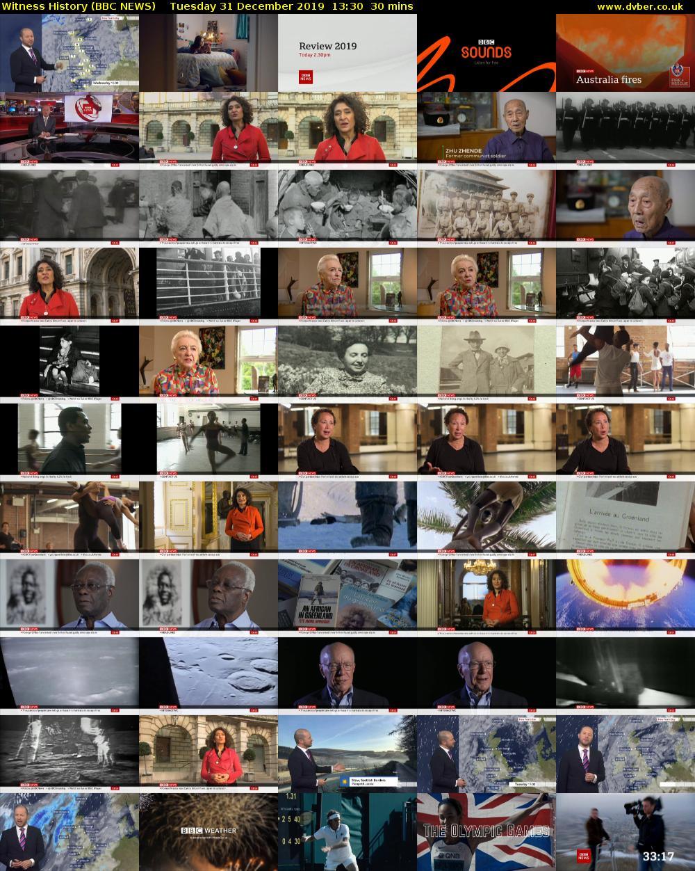 Witness History (BBC NEWS) Tuesday 31 December 2019 13:30 - 14:00
