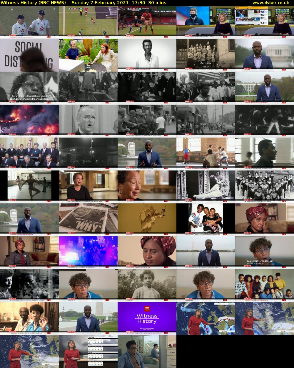 Witness History (BBC NEWS) Sunday 7 February 2021 17:30 - 18:00