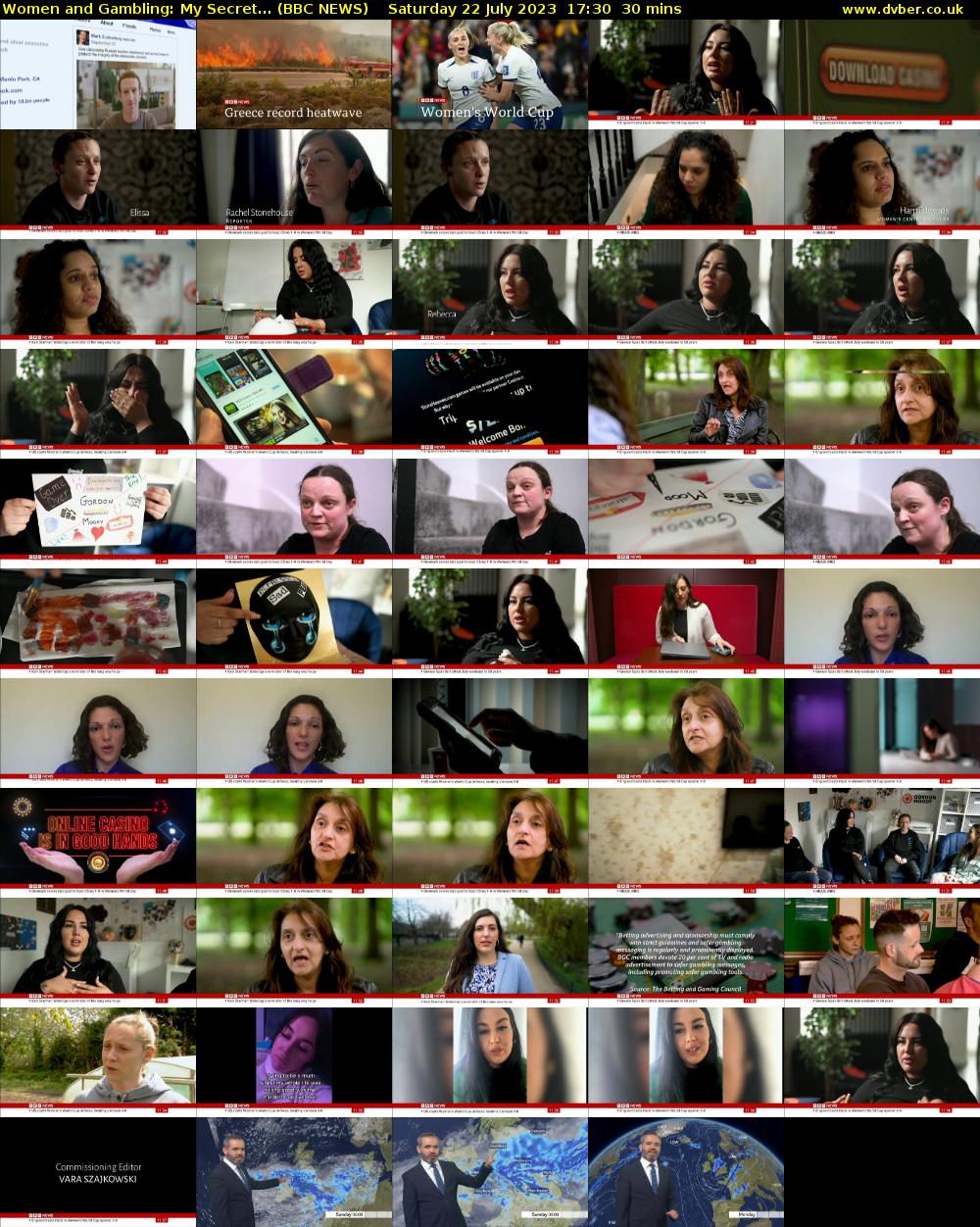 Women and Gambling: My Secret... (BBC NEWS) Saturday 22 July 2023 17:30 - 18:00