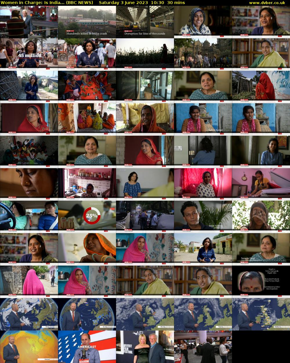 Women in Charge: Is India... (BBC NEWS) Saturday 3 June 2023 10:30 - 11:00