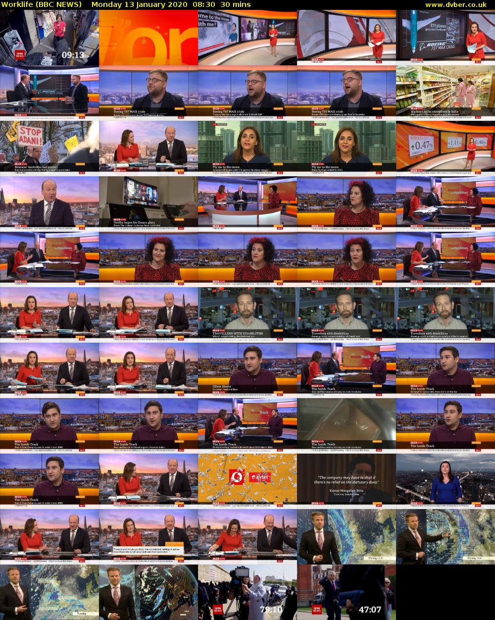 Worklife (BBC NEWS) Monday 13 January 2020 08:30 - 09:00