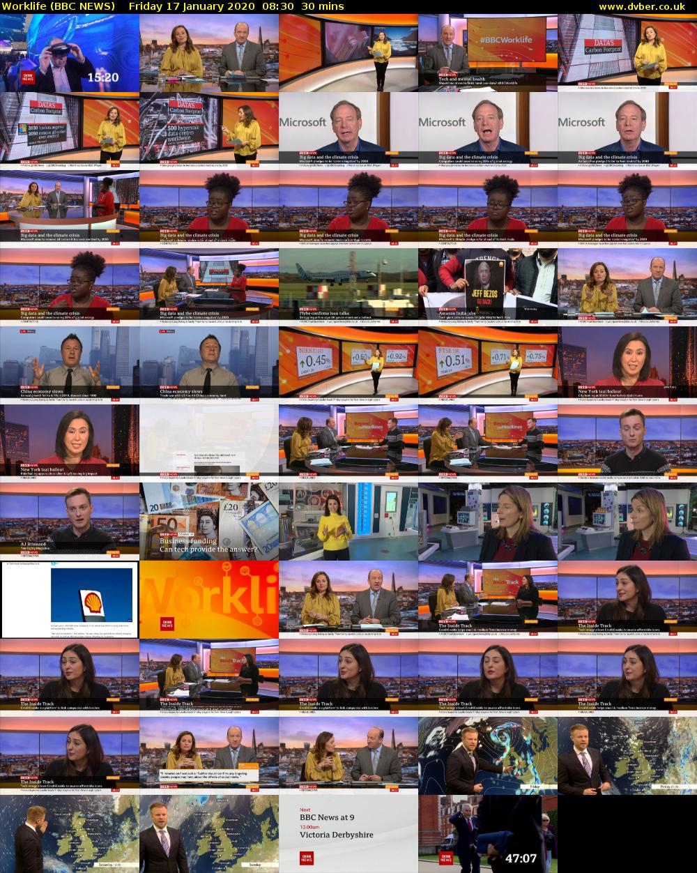 Worklife (BBC NEWS) Friday 17 January 2020 08:30 - 09:00