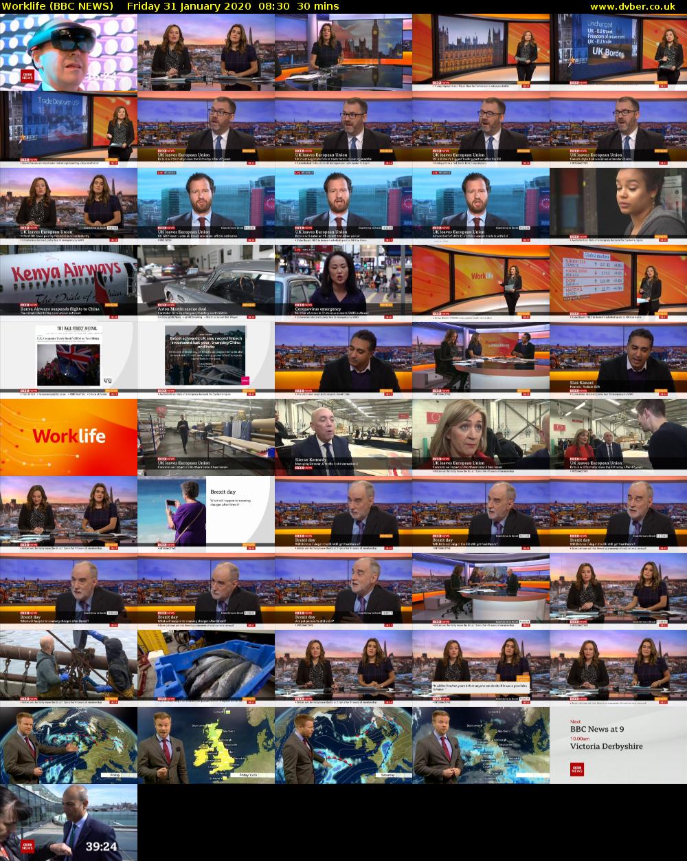 Worklife (BBC NEWS) Friday 31 January 2020 08:30 - 09:00
