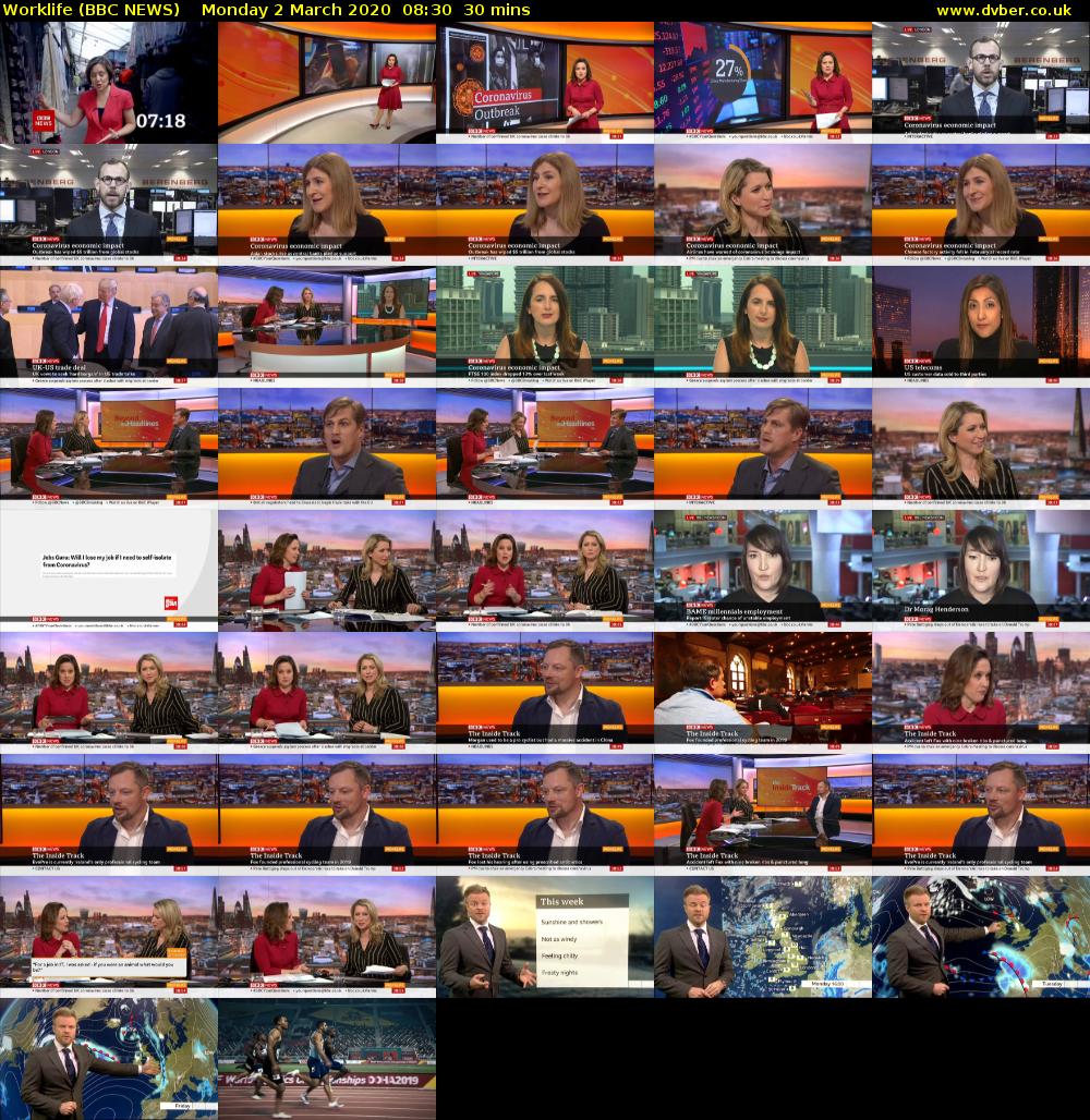 Worklife (BBC NEWS) Monday 2 March 2020 08:30 - 09:00