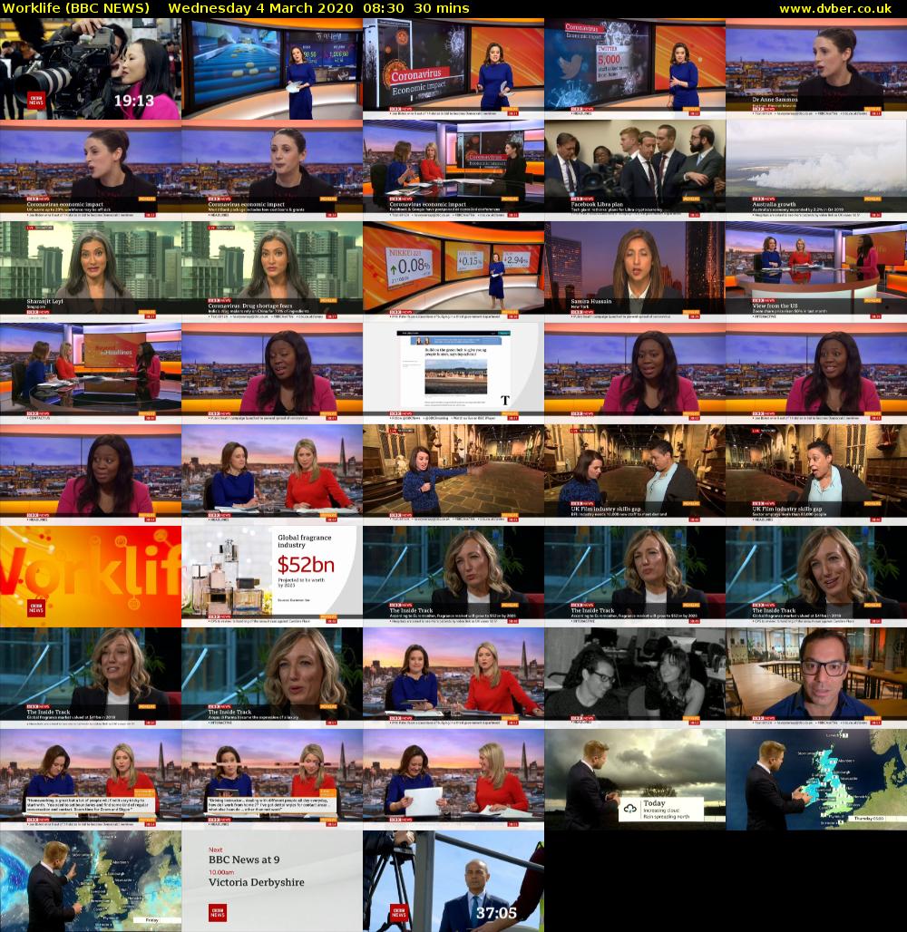 Worklife (BBC NEWS) Wednesday 4 March 2020 08:30 - 09:00