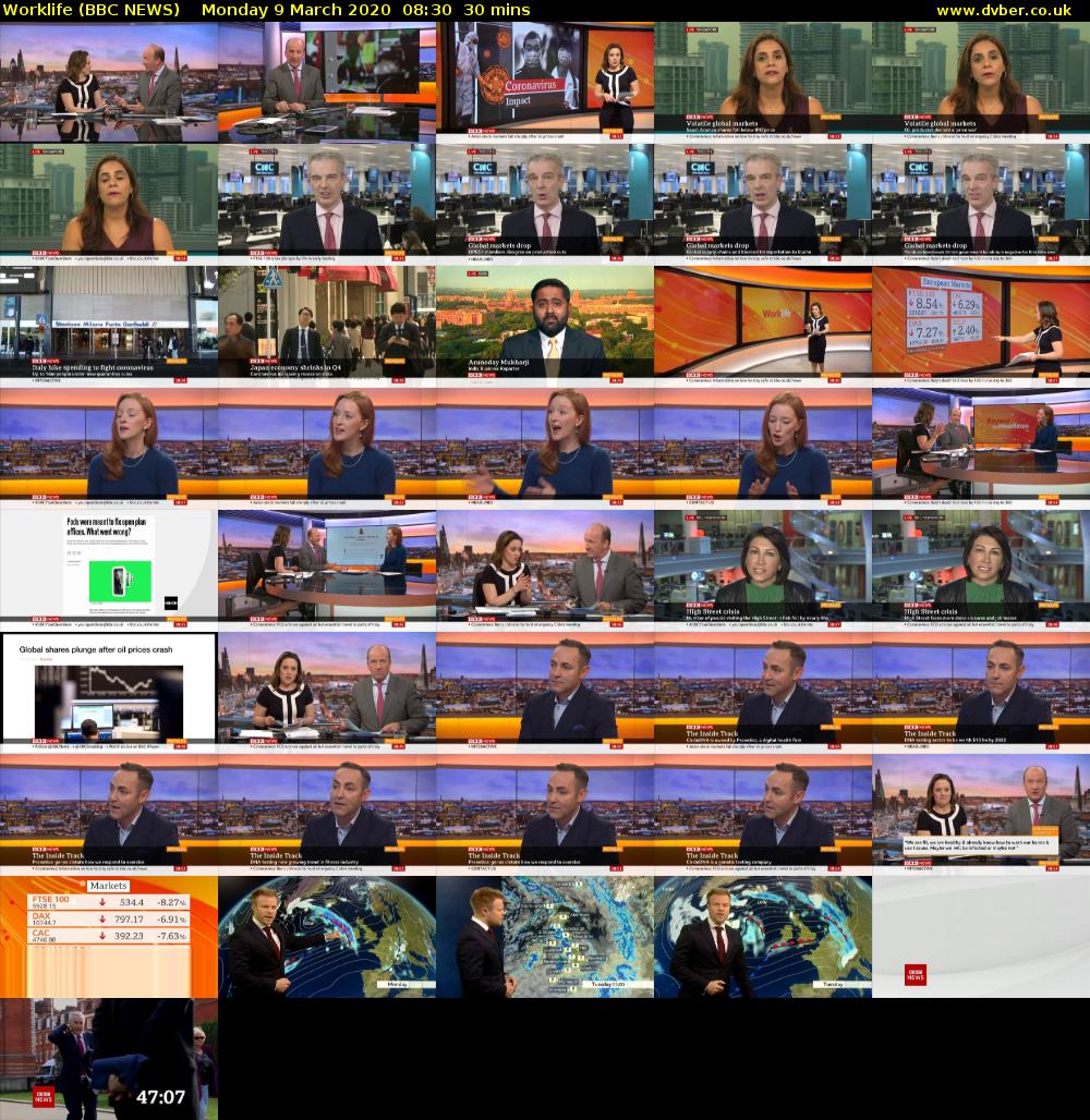 Worklife (BBC NEWS) Monday 9 March 2020 08:30 - 09:00