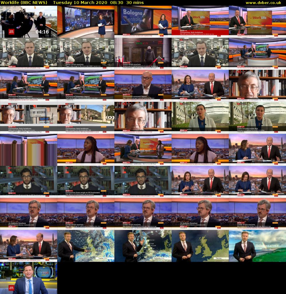 Worklife (BBC NEWS) Tuesday 10 March 2020 08:30 - 09:00