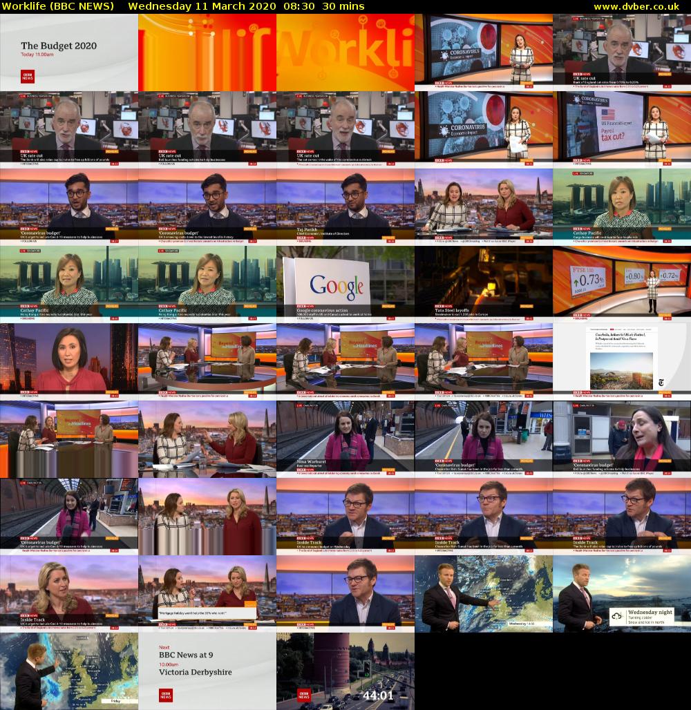 Worklife (BBC NEWS) Wednesday 11 March 2020 08:30 - 09:00