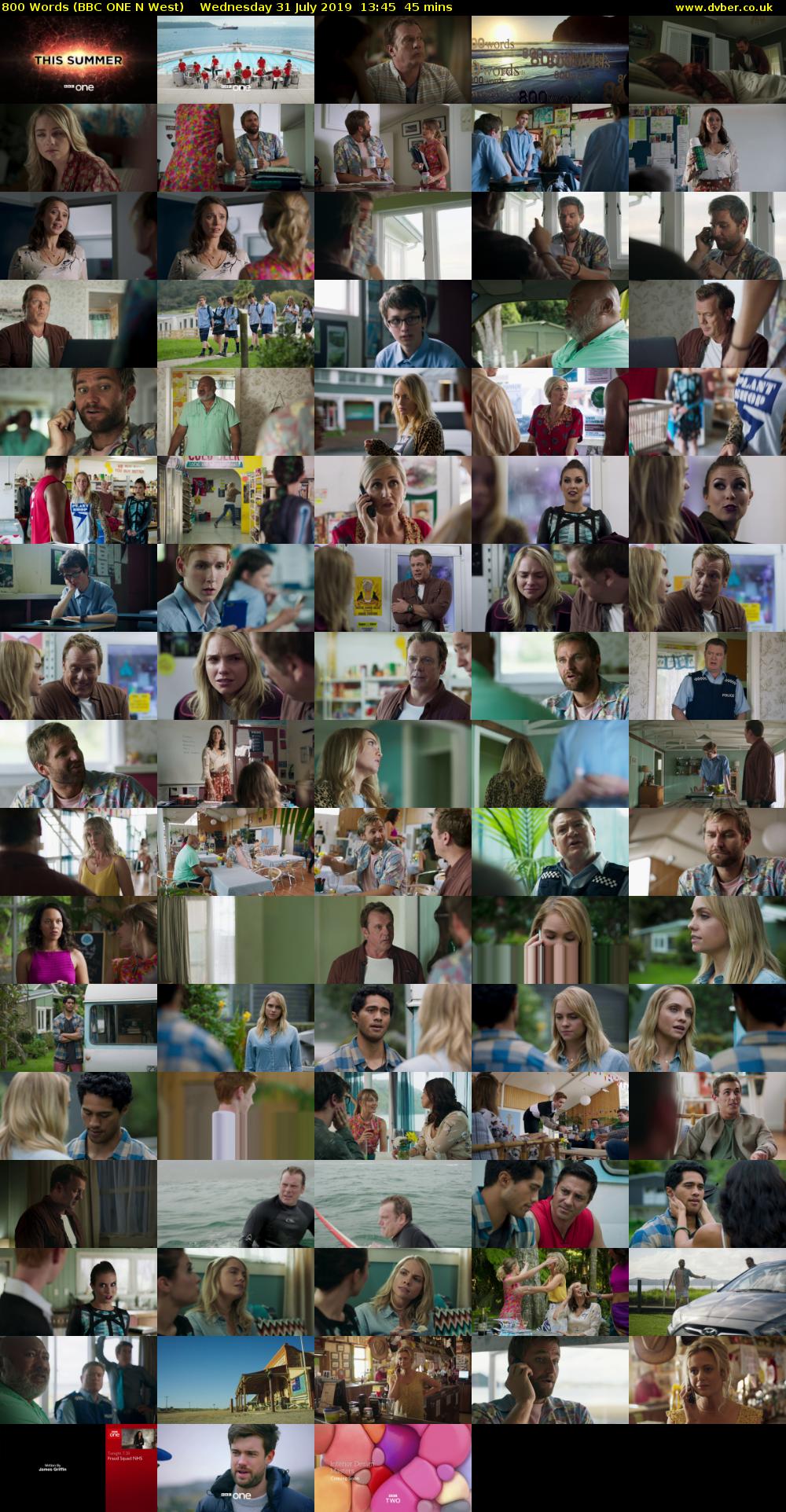 800 Words (BBC ONE N West) Wednesday 31 July 2019 13:45 - 14:30