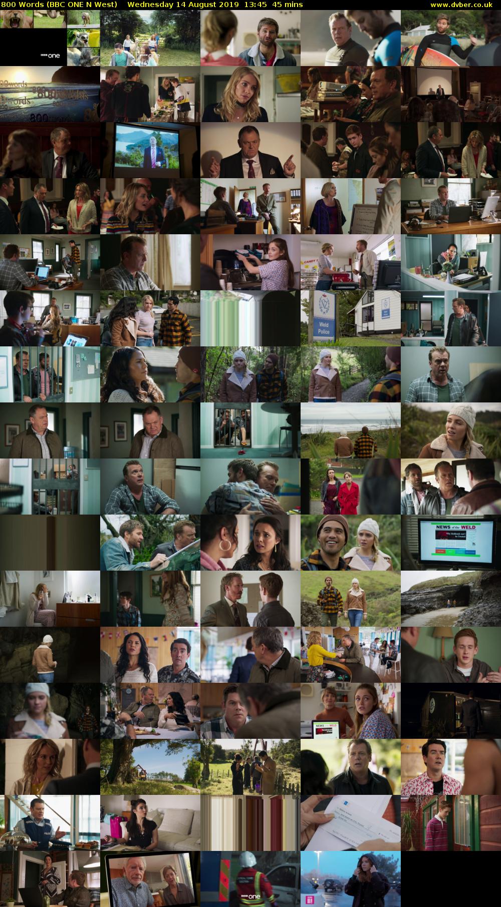 800 Words (BBC ONE N West) Wednesday 14 August 2019 13:45 - 14:30