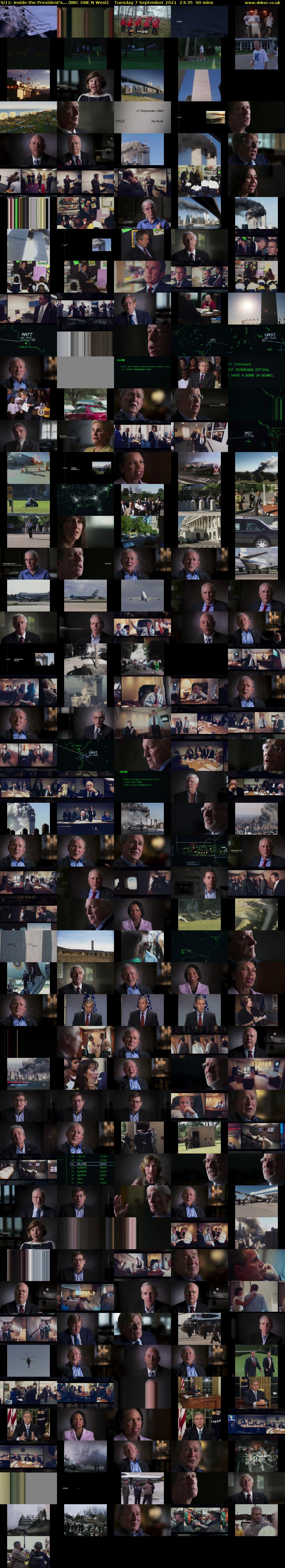 9/11: Inside the President's... (BBC ONE N West) Tuesday 7 September 2021 23:35 - 01:05