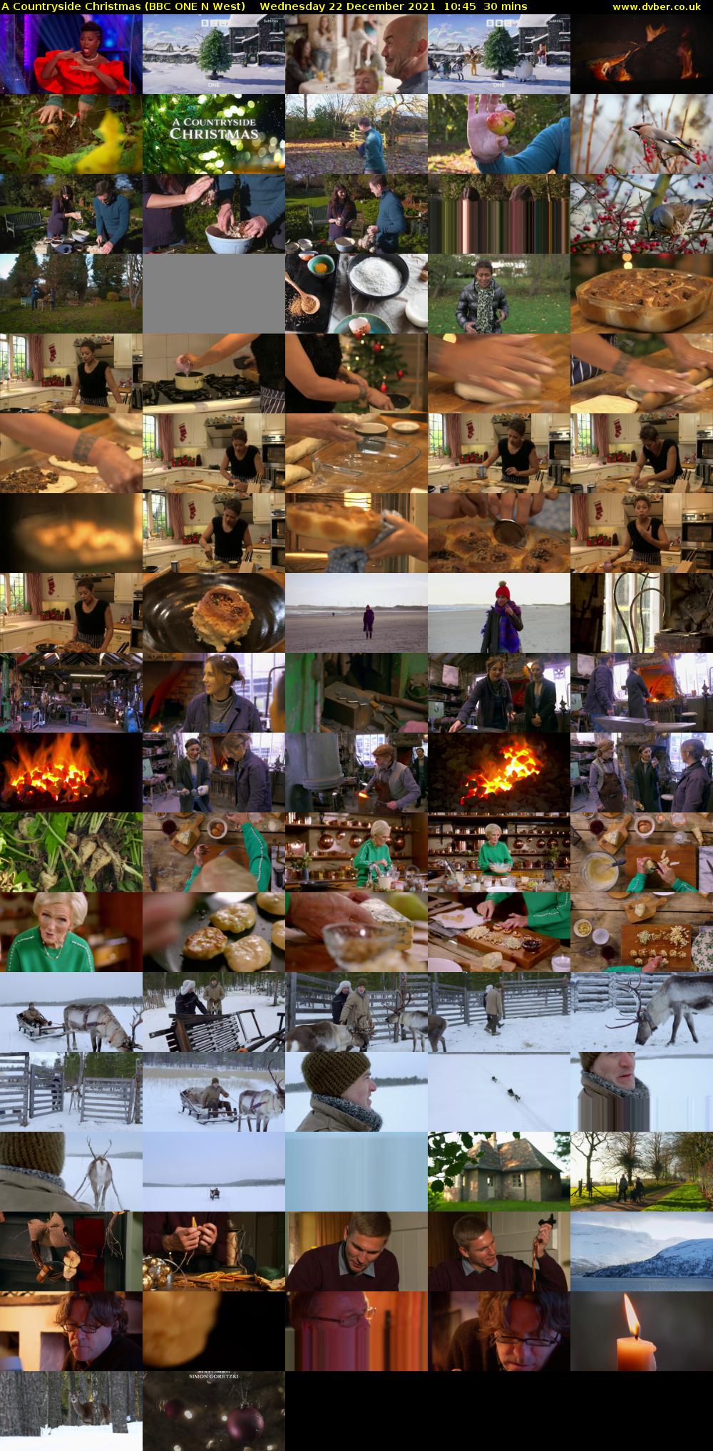 A Countryside Christmas (BBC ONE N West) Wednesday 22 December 2021 10:45 - 11:15