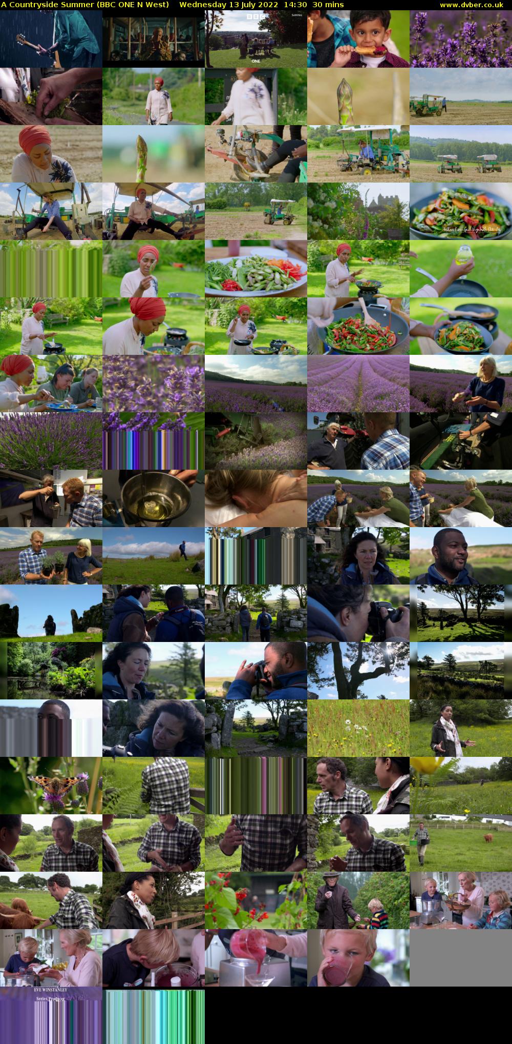 A Countryside Summer (BBC ONE N West) Wednesday 13 July 2022 14:30 - 15:00