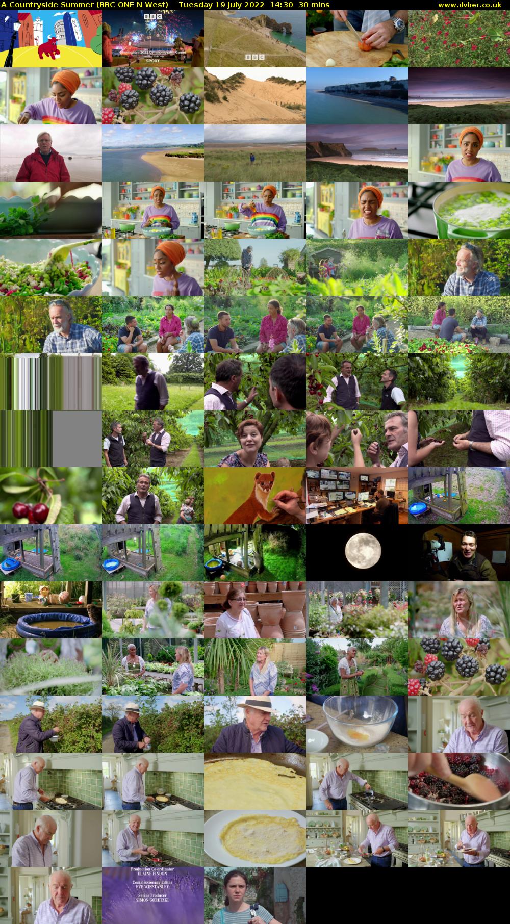 A Countryside Summer (BBC ONE N West) Tuesday 19 July 2022 14:30 - 15:00