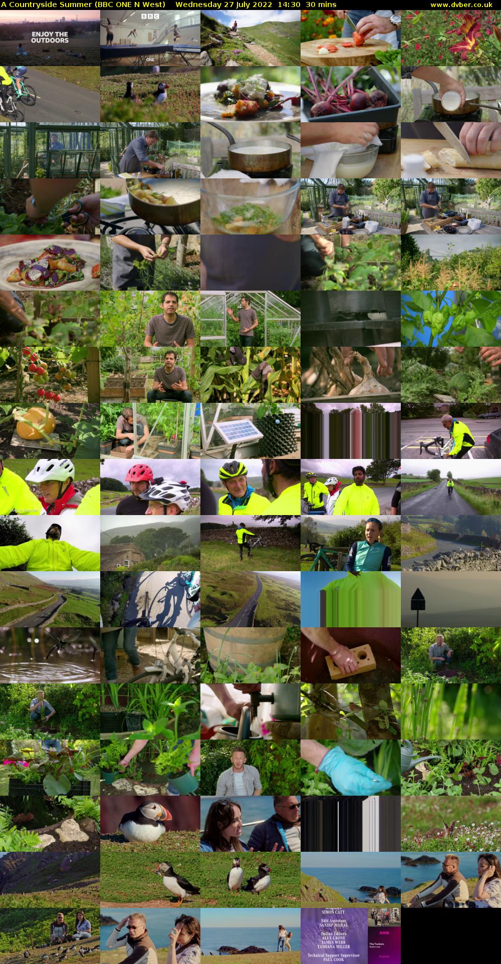 A Countryside Summer (BBC ONE N West) Wednesday 27 July 2022 14:30 - 15:00