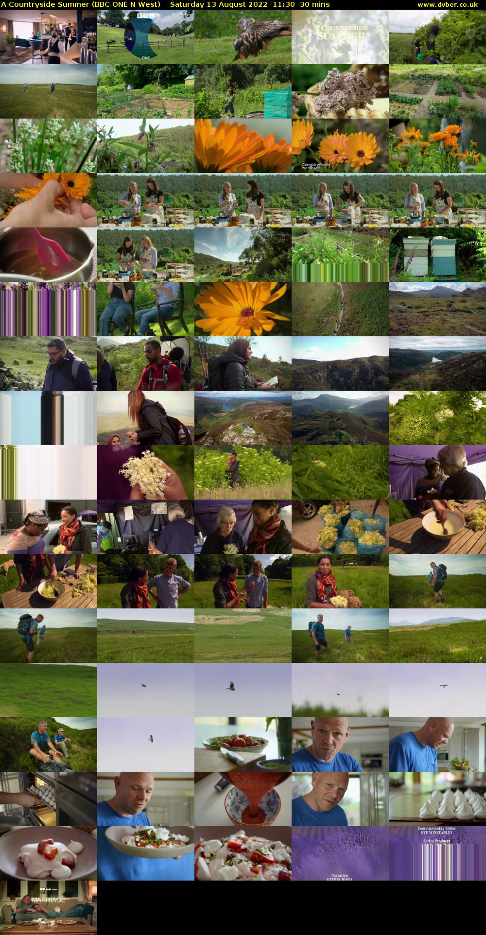 A Countryside Summer (BBC ONE N West) Saturday 13 August 2022 11:30 - 12:00